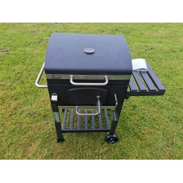 Kampinės anglies kepsninės su ketaus grotelėmis