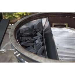 Priedai anglies krepšelis kepsniui 57cm slow n sear deluxe 22