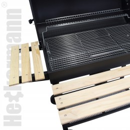 Sodo grilis su anglimis, 2 grotelės, peleninė, kepimo priedai, dangtis