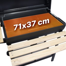 Sodo grilis su anglimis, 2 grotelės, peleninė, kepimo priedai, dangtis