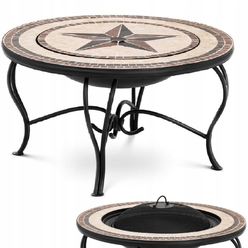 Židinio dubuo sodui terasoje su židiniu