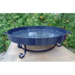 Sodo trikojis grilis su nerūdijančio plieno grotelėmis, komplektas