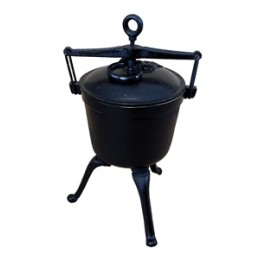 Ketaus medžioklinis virdulys, 5 litrai, lenkiškas liejinys