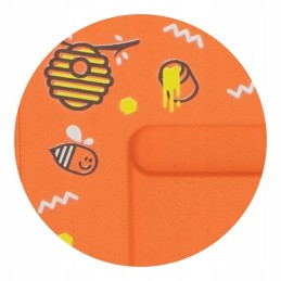 Dadant OPTIMA avilys, dažytas (oranžinis), bičių raštas, nesusuktas