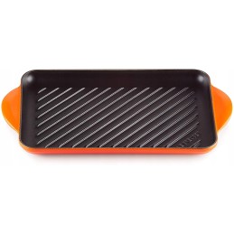 Le Creuset ketaus grilio plokštė, stačiakampė, 33 x 22 cm, tinka visų tipų viryklėms, įskaitant indukcines, liepsnos