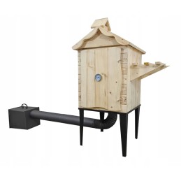 Vienkamerė rūkykla su kūrenamąja lentyna