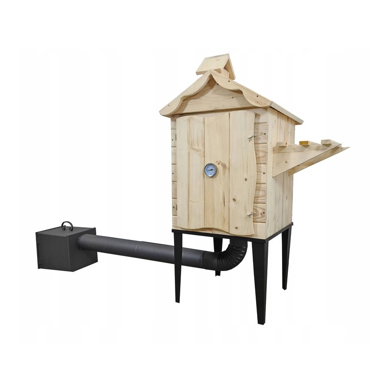 Vienkamerė rūkykla su kūrenamąja lentyna