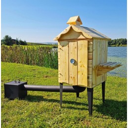 Vienkamerė rūkykla su kūrenamąja lentyna