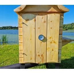 Vienkamerė rūkykla su kūrenamąja lentyna