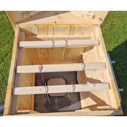 Vienkamerė rūkykla su kūrenamąja lentyna