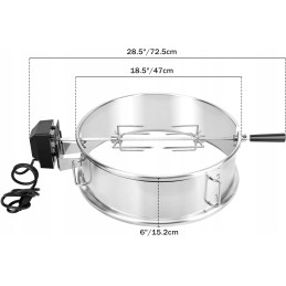 Onlyfire nerūdijančio plieno rotisserie daugiafunkcis rinkinys