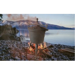 Ketaus medžioklinis virdulys, 5 litrai