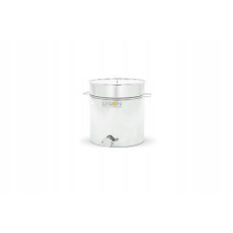 Nerūdijančio plieno skaidrintuvas 50l su vožtuvo raštu 7034nu