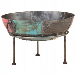 Spalvingas kaimiškas židinys, 60 cm, pagamintas iš geležies