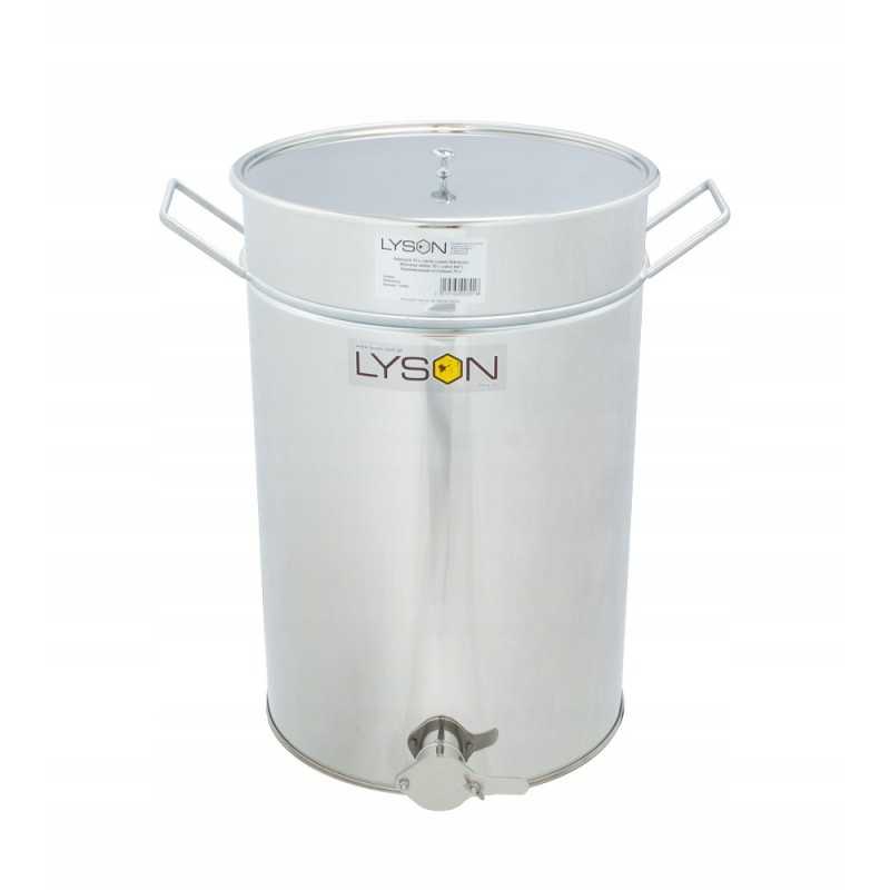 Nerūdijančio plieno skaidrintuvas 70l su nerūdijančio plieno vožtuvu 6 4