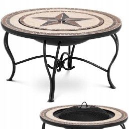 Židinio dubuo sodui terasoje su židiniu