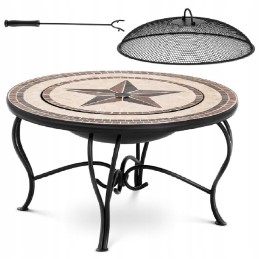 Židinio dubuo sodui terasoje su židiniu