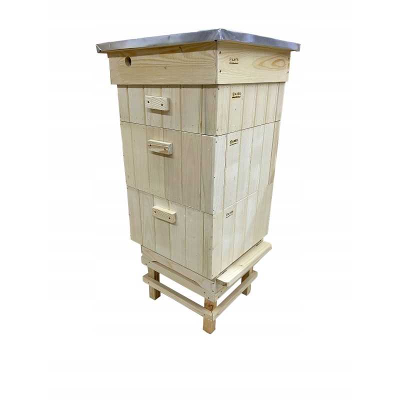 Wielkopolska avilys, apšiltintas, 2 korpusai, 1 2 aliuminio stogas