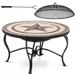 Židinio dubuo sodui terasoje su uždanga, skersmuo 76 cm