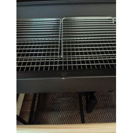 Sodo kepsninė su anglimis, 2 chromuotos grotelės, 2 lentynos, peleninė, plieninis termometras