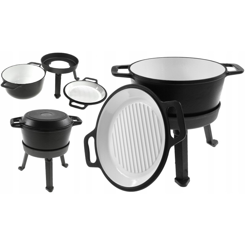 ⭐⭐Talpi medžioklės katilas 8 emaliuota grilio keptuvė⭐⭐