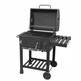 Grilis su anglimis 57,5x42cm kampinės ketaus grotelės + Activa dangtis