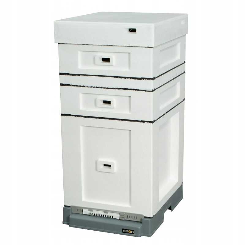 Standartinis Varšuvos avilys su aukštu, higienišku plastikiniu dugnu