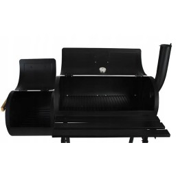 Dviejų funkcijų sodo grilis su rūkykla