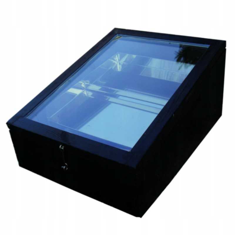 Saulės lydymo aparatas su rūgštims atspariu izoliaciniu stiklu