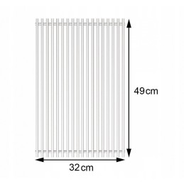 Broil king - grotelės iš 9 mm imperinio nerūdijančio plieno strypų | lentyna - 49 cm × 32 cm - 1 vnt.