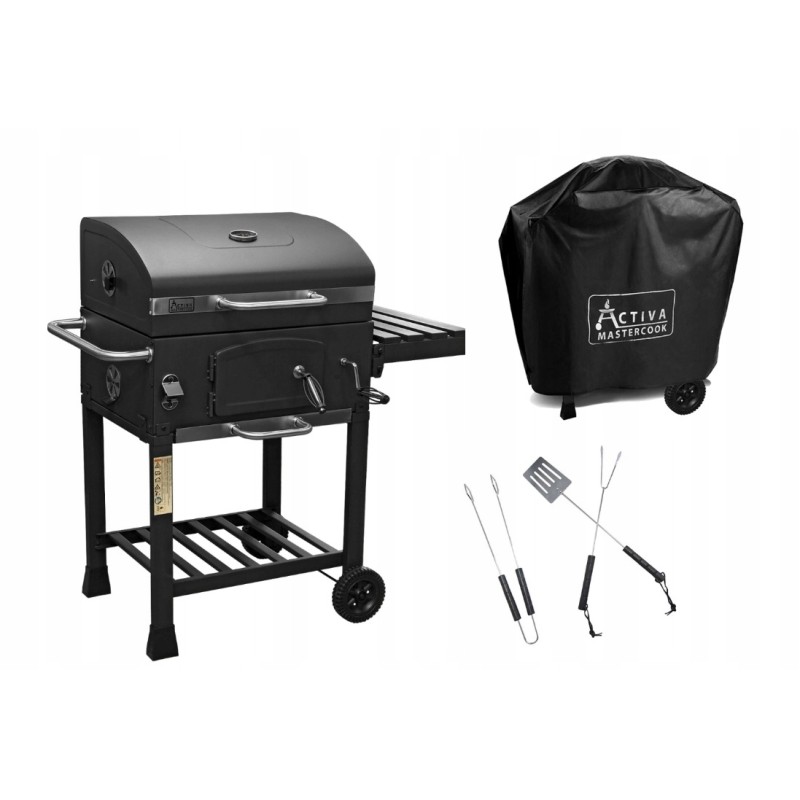 Activa Mastercook Angular anglis grilis, ketaus grotelės, priedai 11245p