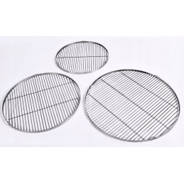 Didelės nerūdijančio plieno grotelės laužams, apvalios, 100 inox