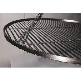 Didelės nerūdijančio plieno grotelės laužams, apvalios, 100 inox