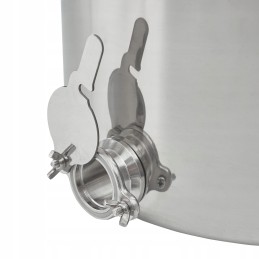 Nerūdijančio plieno skaidrintuvas 100L medui su dangteliu, užsegimais ir ausytėmis - BRCtech