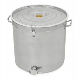 Nerūdijančio plieno medaus skaidrintuvas 100l su rankenomis ir užsegimais - brctech