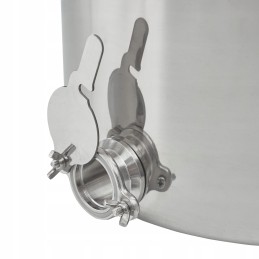 Nerūdijančio plieno medaus skaidrintuvas 100l su rankenomis ir užsegimais - brctech