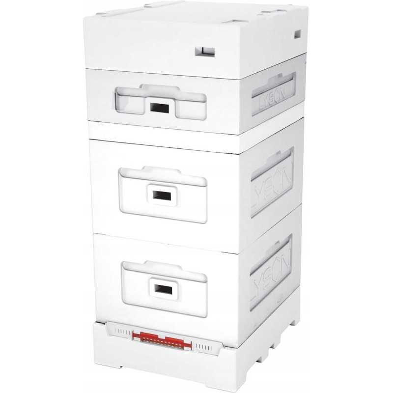 Wielkopolska 12 rėmų avilys su aukštu higienišku dugnu,