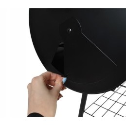 Dviejų funkcijų sodo grilis su rūkykla + ratukais