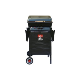 Dujų grilis + žarna + reduktorius - Landmann dviejų degiklių vežimėlis - pjezo uždegimas mygtuke