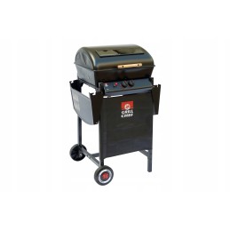 Dujų grilis + žarna + reduktorius - Landmann dviejų degiklių vežimėlis - pjezo uždegimas mygtuke