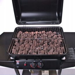 Dujų grilis + žarna + reduktorius - Landmann dviejų degiklių vežimėlis - pjezo uždegimas mygtuke