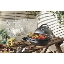 Elektrinis grilis, mažinantis riebalus, lėkštės su nepridegančia danga, temperatūros reguliavimas, 1500 cm2, nuimama kojelė, gal