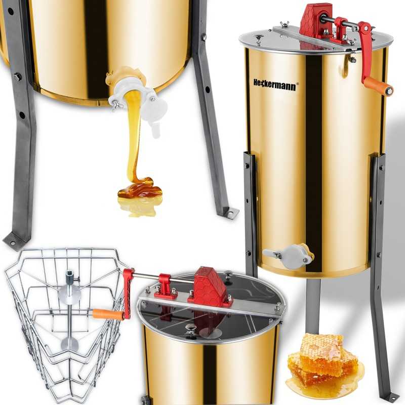 RANKINIS MEDUS IŠTRAUKTAS ULA HONEY EXTRAACTOR 3 RĖMO ĮSTRIŽIAUS SEPARATORIAUS