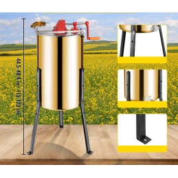 RANKINIS MEDUS IŠTRAUKTAS ULA HONEY EXTRAACTOR 3 RĖMO ĮSTRIŽIAUS SEPARATORIAUS