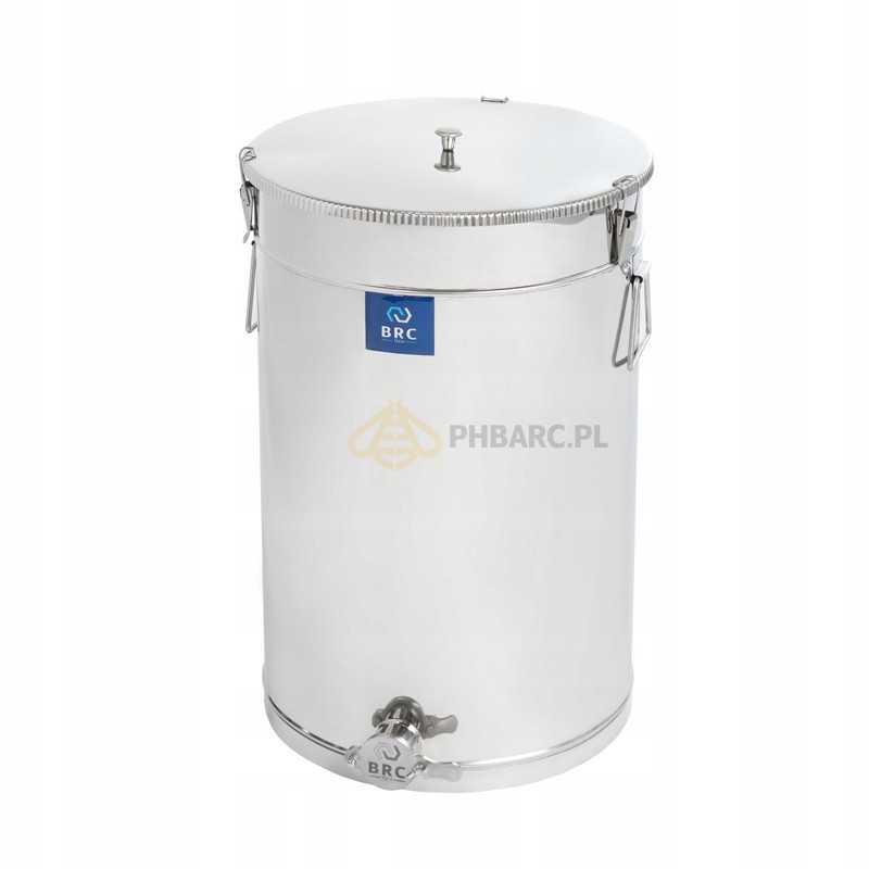 Medaus skaidrintuvas 75l, nerūdijantis plienas - brctech