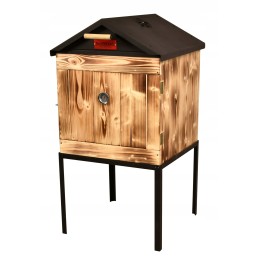 Sodo rūkykla, medinė, židinys, kabliukai, northtradi premium vamzdžiai