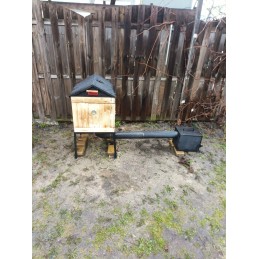 Sodo rūkykla, medinė, židinys, kabliukai, northtradi premium vamzdžiai