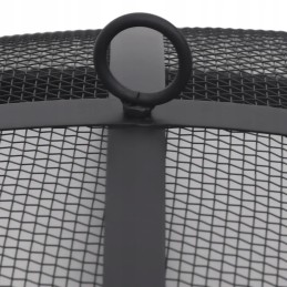 Sodo laužavietė su tinkleliu, nerūdijančio plieno, 76 cm