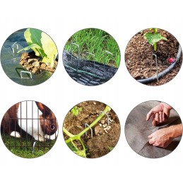 Metaliniai inkariniai kaiščiai agrotekstilei 15x3 cm 100 vnt