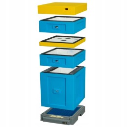 Standartinis Varšuvos avilys su aukštu, higienišku plastikiniu dugnu